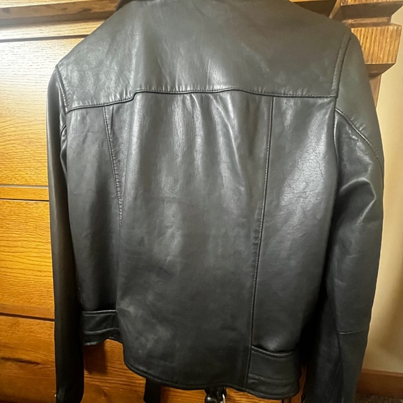 ALLSAINTS- Balfern Leather Biker Jacket- US Size 6 - Picture 4 of 15